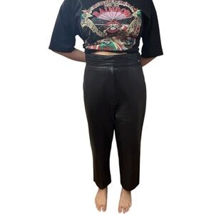 Vintage Milanoza Black Leather Pants